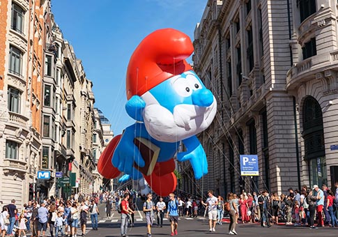 Bélgica: Desfile del Día del Globo del Festival de Cómics de Bruselas 2019
