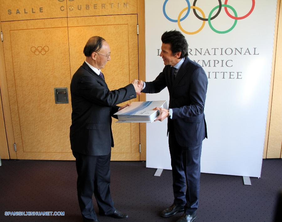 Beijing presentó este martes su candidatura oficial para acoger los Juegos Olímpicos de Invierno en 2022 en la sede del Comité Olímpico Internacional (COI) en Lausana.