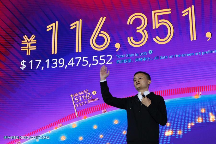 Los consumidores gastaron más de 120.000 millones de yuanes (17.600 millones de dólares) el viernes comprando en la plataforma líder de comercio electrónico Alibaba durante la fiesta anual de compras, explicaron hoy sábado fuentes de la compañía.