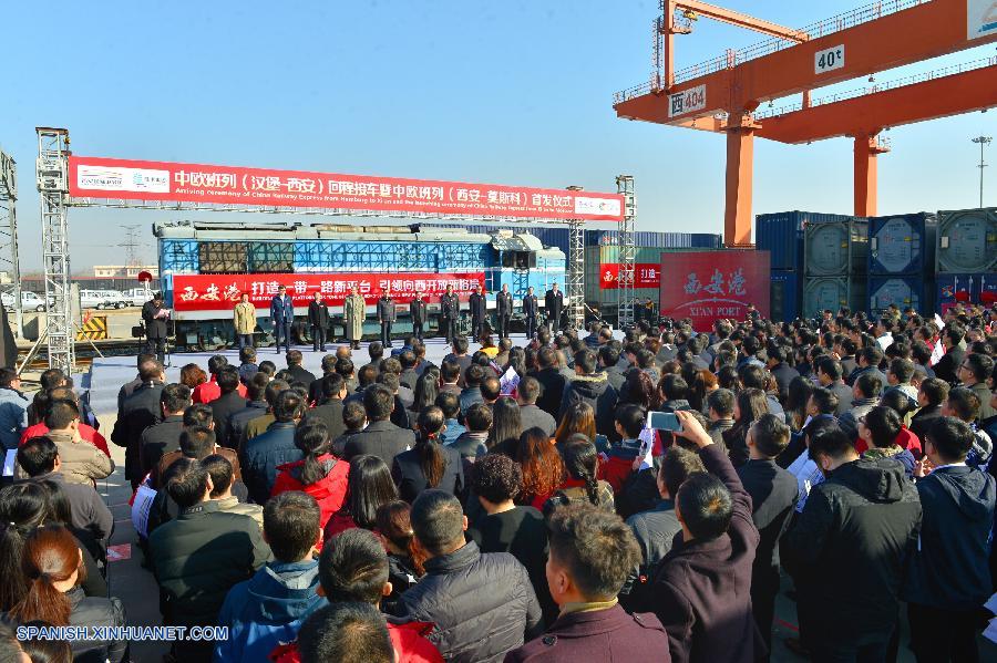 Un tren de mercancías con destino Moscú (Rusia) partió hoy martes por primera vez de Xi'an, capital de la provincia noroccidental China de Shaanxi