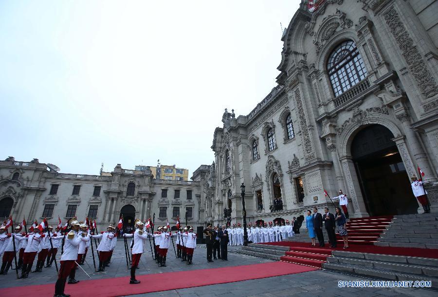 （XHDW）（2）李克强出席秘鲁总统乌马拉举行的欢迎仪式