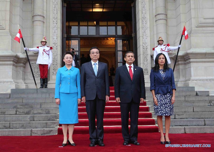 （XHDW）（4）李克强出席秘鲁总统乌马拉举行的欢迎仪式