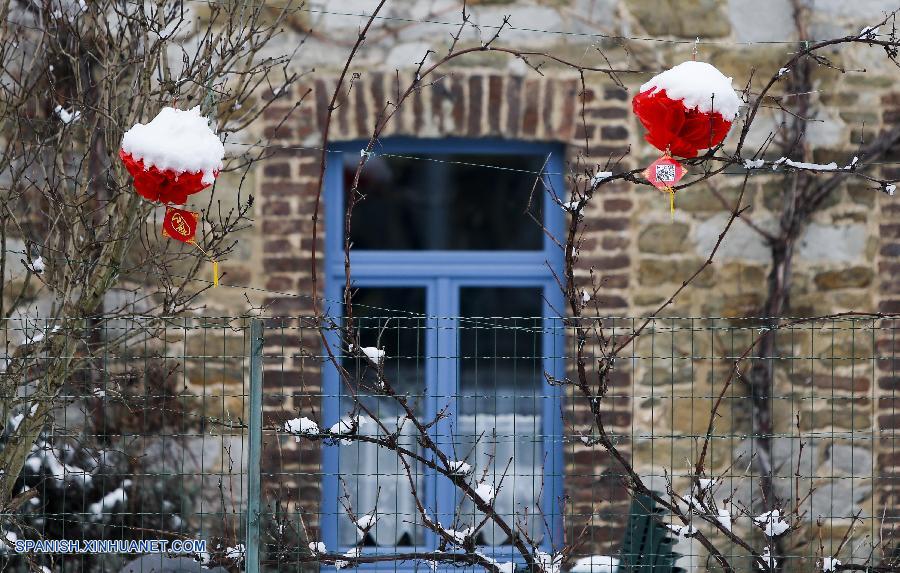 'Estilo de China' en calles de Theux en Bélgica