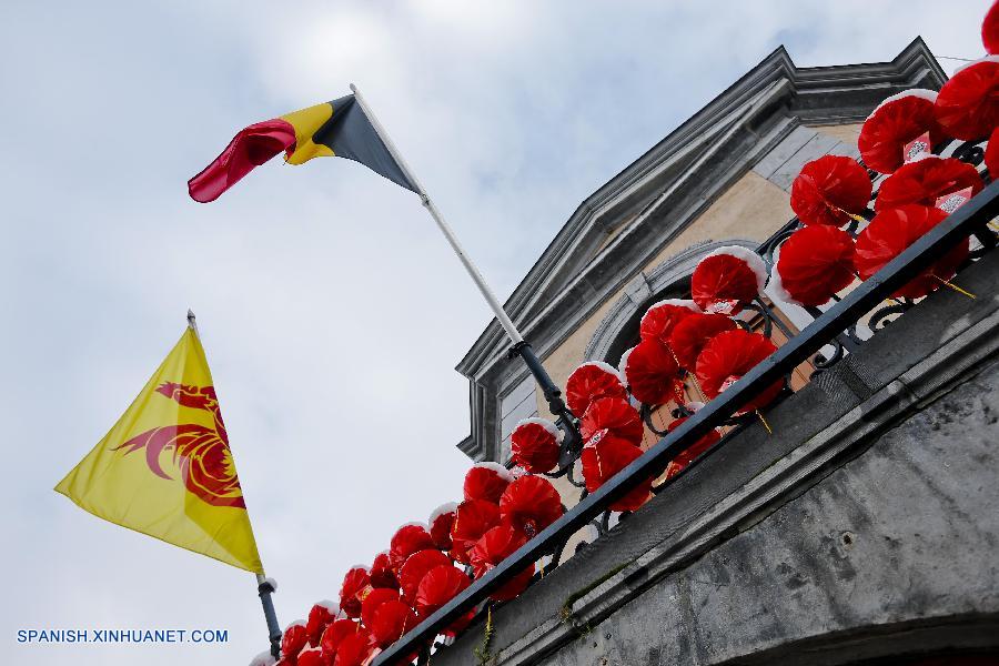 'Estilo de China' en calles de Theux en Bélgica