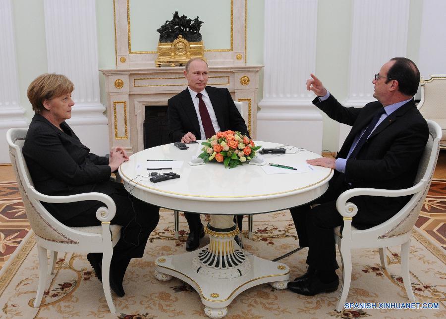 RUSSIA-MOSCOW-GERMANY-FRANCE-LEADERS-TALKS-UKRAINE CRISIS