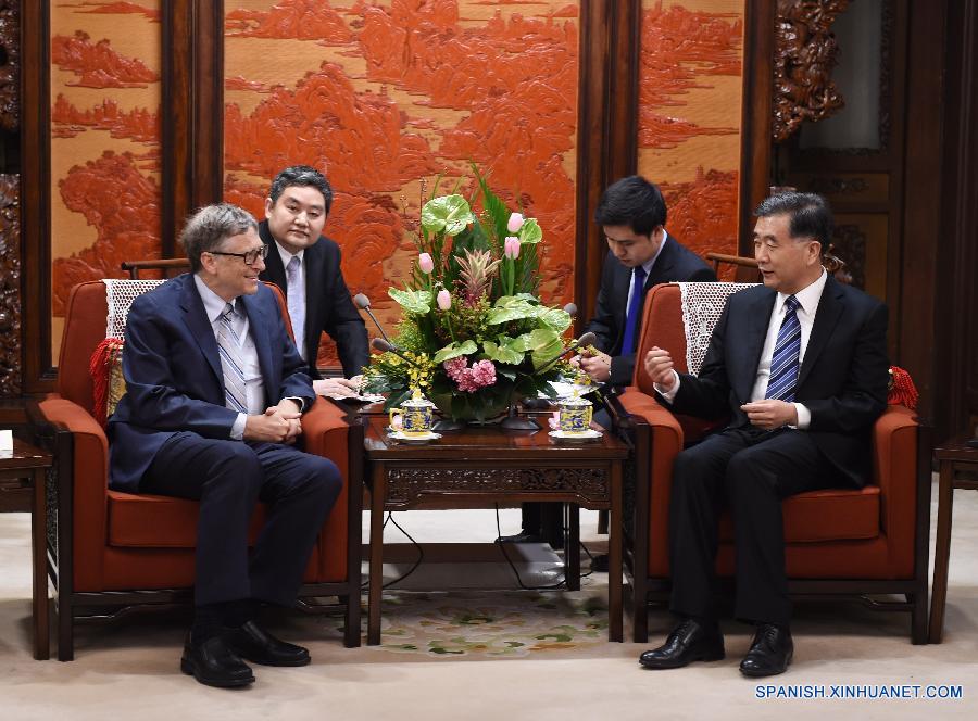 CHINA-BEIJING-WANG YANG-BILL GATES-MEETING (CN)