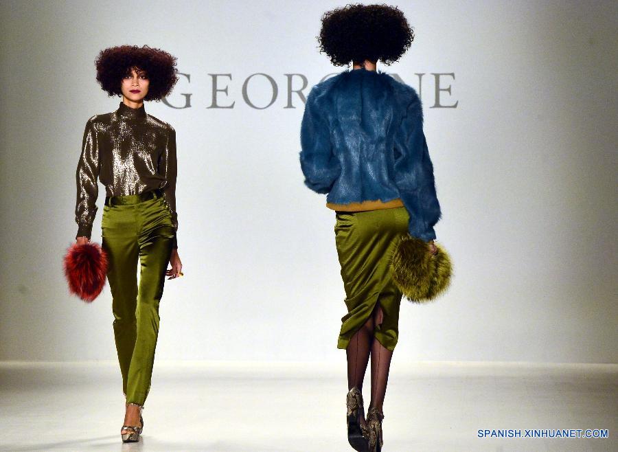 U.S.-NEW YORK-FASHION-GEORGINE