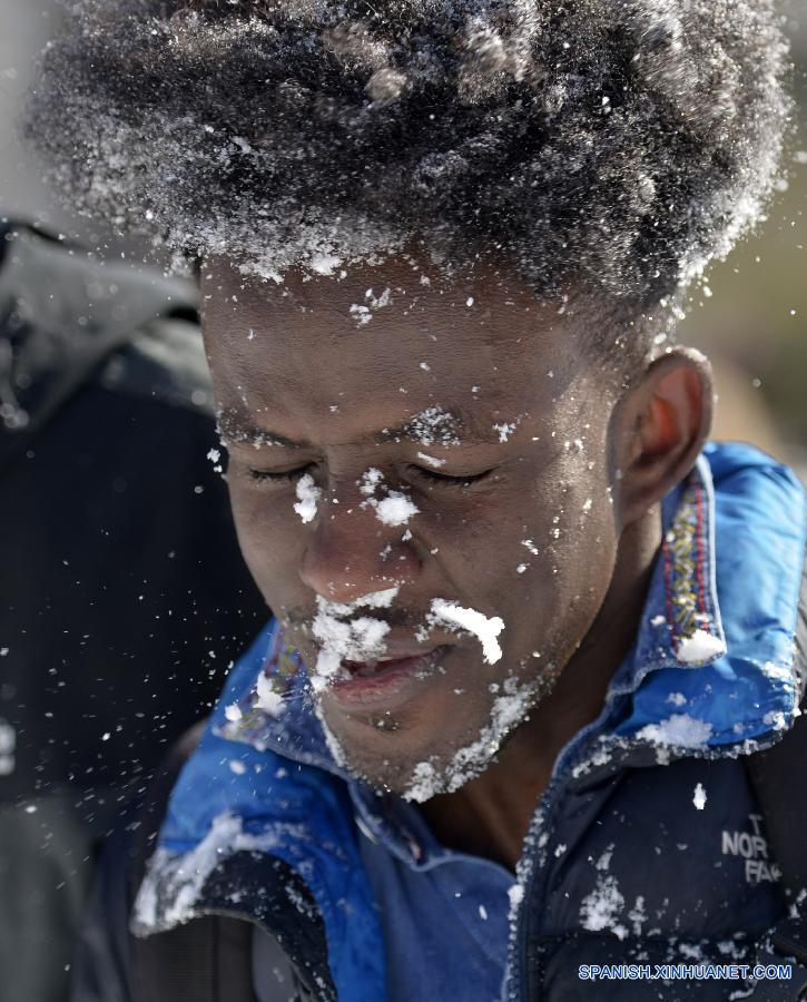 U.S.-WASHINGTON D.C.-SNOWBALL FIGHT