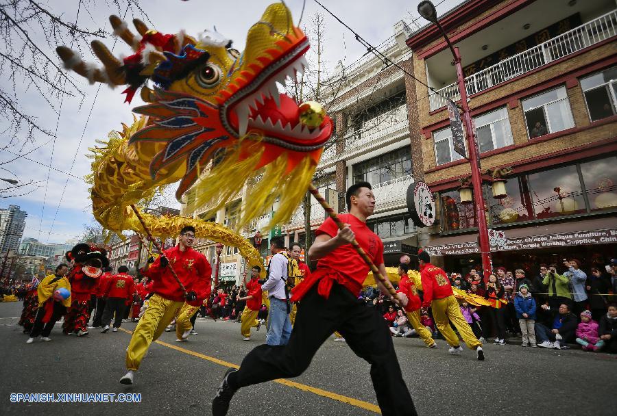 Canadá: Desfile para celebrar Año Nuevo Lunar Chino en Vancouver