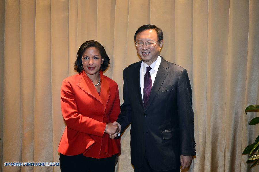 El consejero de Estado chino Yang Jiechi y la asesora de Seguridad Nacional estadounidense Susan Rice acordaron hoy aquí que ambas partes trabajarán estrechamente y realizarán los preparativos pertinentes para garantizar el éxito de la visita del presidente chino, Xi Jinping, a Estados Unidos en septiembre.