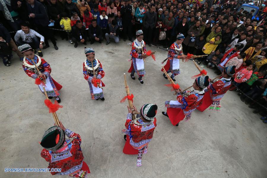 Guizhou: Celebraciones de grupo étnico Miao para desear suerte y cosecha