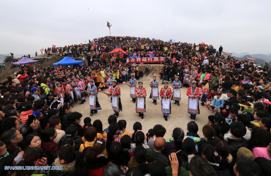 Guizhou: Celebraciones de grupo étnico Miao para desear suerte y cosecha