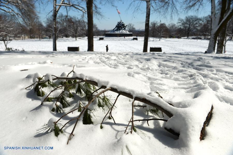 Paisaje de nieve en Washington D.C.