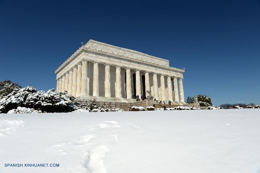 Paisaje de nieve en Washington D.C.