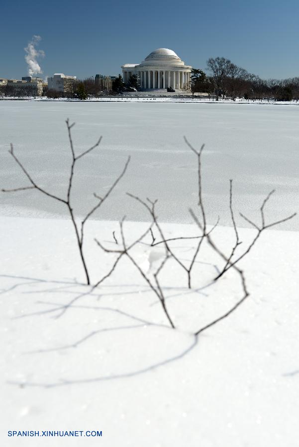 Paisaje de nieve en Washington D.C.