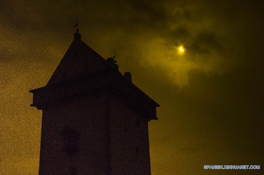 ESTONIA-NARVA-SOLAR ECLIPSE