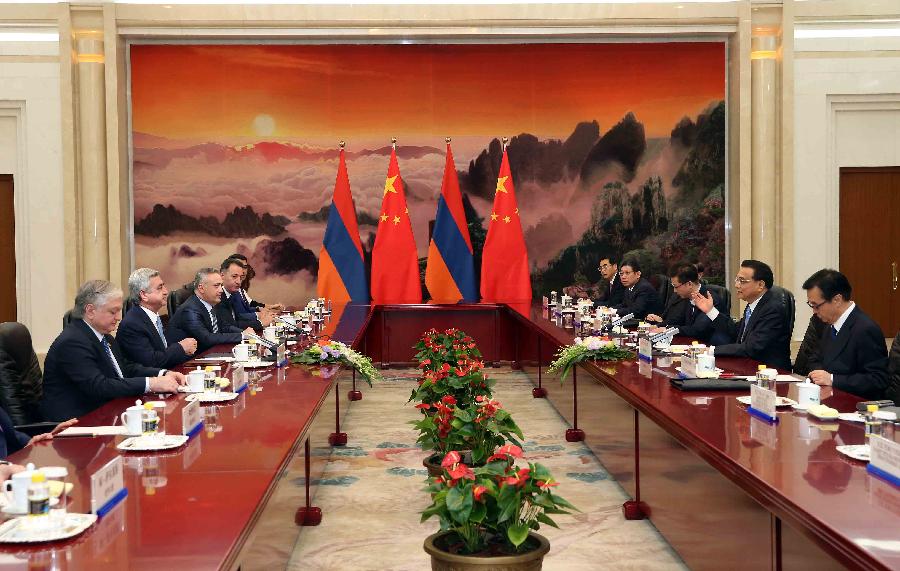 CHINA-BEIJING-LI KEQIANG-ARMENIAN PRESIDENT-MEETING (CN)