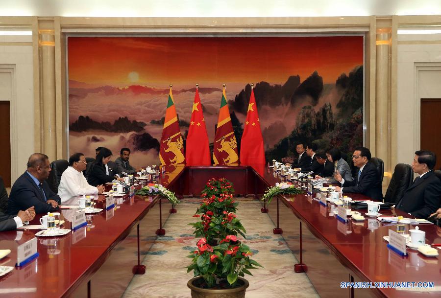 CHINA-BEIJING-LI KEQIANG-SRI LANKA PRESIDENT-MEETING (CN)