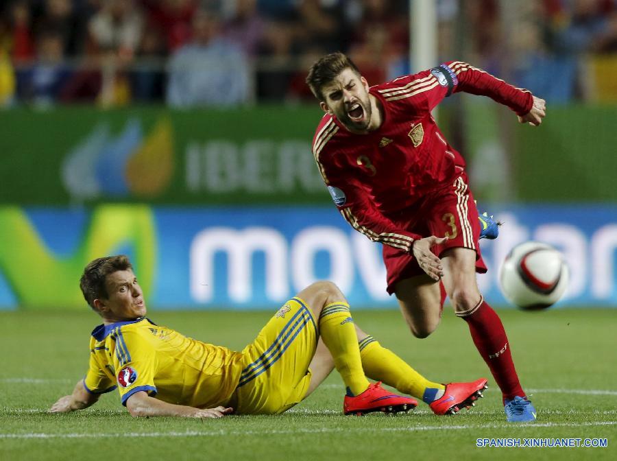 （体育）（3）足球——欧预赛：西班牙小胜