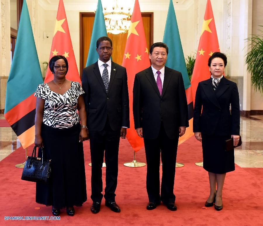 China y Zambia se comprometieron a fortalecer su amistad tradicional y expandir su cooperación hoy lunes en Beijing.