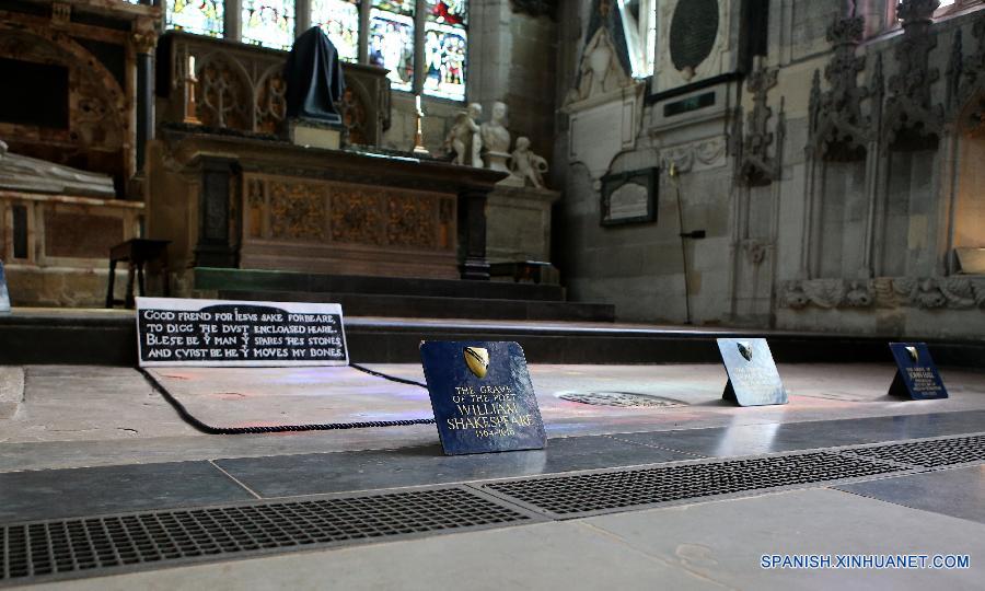 BRITAIN-STRATFORD-UPON-AVON-WILLIAM SHAKESPEARE-GRAVE