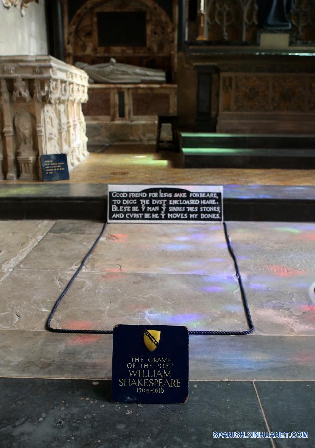 BRITAIN-STRATFORD-UPON-AVON-WILLIAM SHAKESPEARE-GRAVE