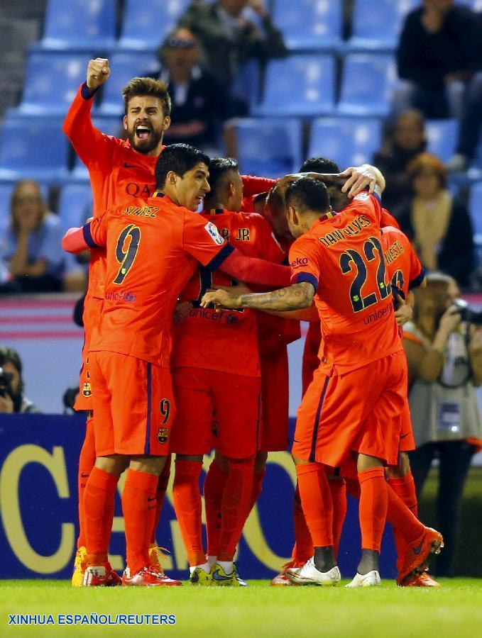 Buen partido el disputado en el estadio de Balaídos con una muy buena primera parte del Celta ante un Barcelona flojo en sus primeros 45 minutos, pero en la reanudación los azulgranas se lanzaron por el partido con más dominio y el francés Mathieu (72m) logra el gol del triunfo que consolida como líder a los hombres de Luis Enrique.