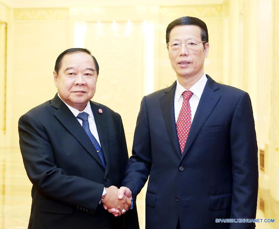 （时政）张高丽会见泰国副总理兼国防部长