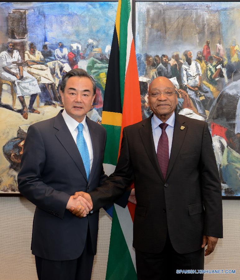 （国际）南非总统祖马会见王毅