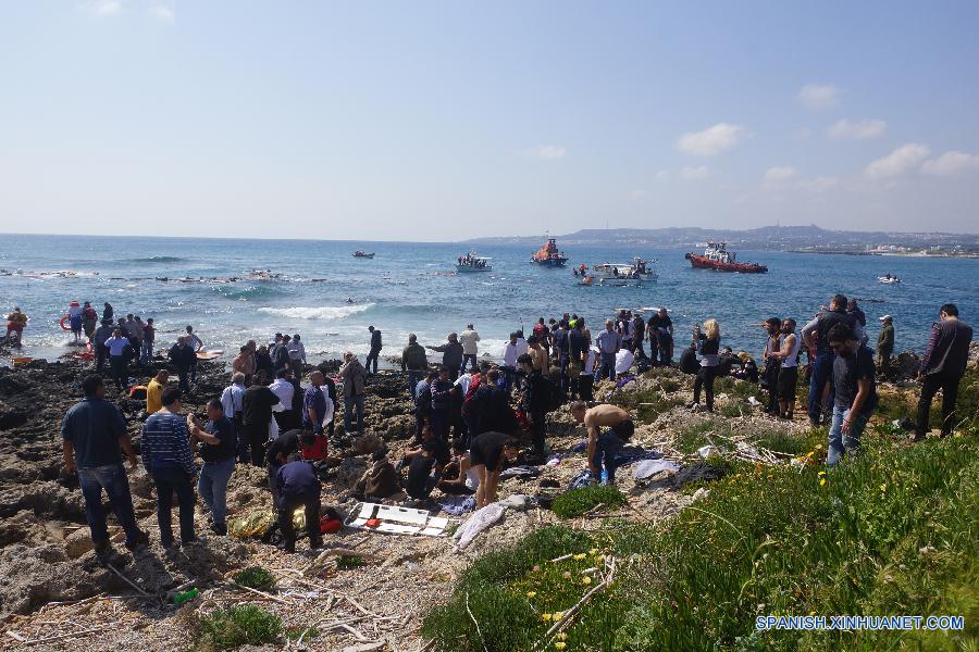 （国际）（3）一艘非法移民船在希腊海域沉没