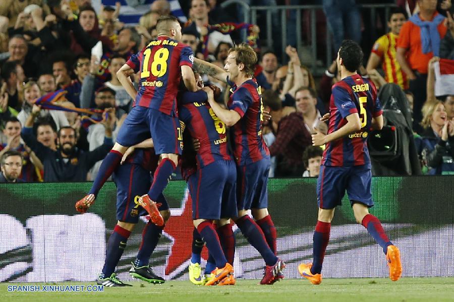 El equipo español Barcelona derrotó hoy 2-0 al club francés París Saint Germain (PSG) en partido de vuelta de cuartos de final de la Liga de Campeones de la Unión de Asociaciones de Fútbol Europeas (UEFA).