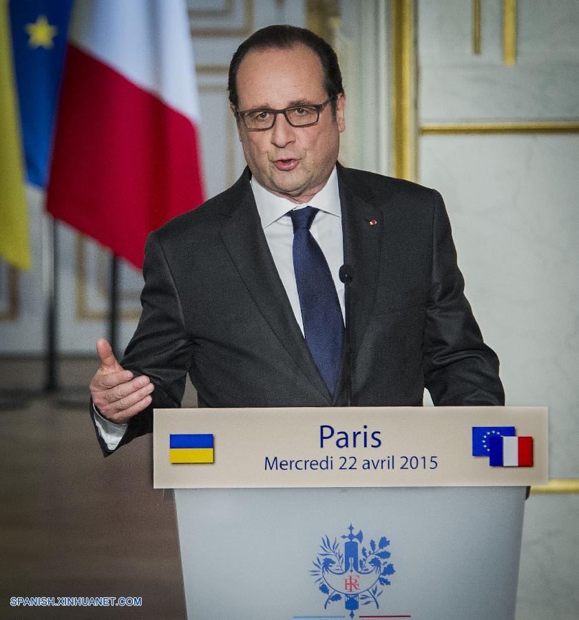 Francia y Ucrania prometieron reforzar las relaciones bilaterales en diversos ámbitos, anunciaron hoy el presidente francés Francois Hollande y el presidente ucraniano Petro Poroshenko en una declaración conjunta en París.