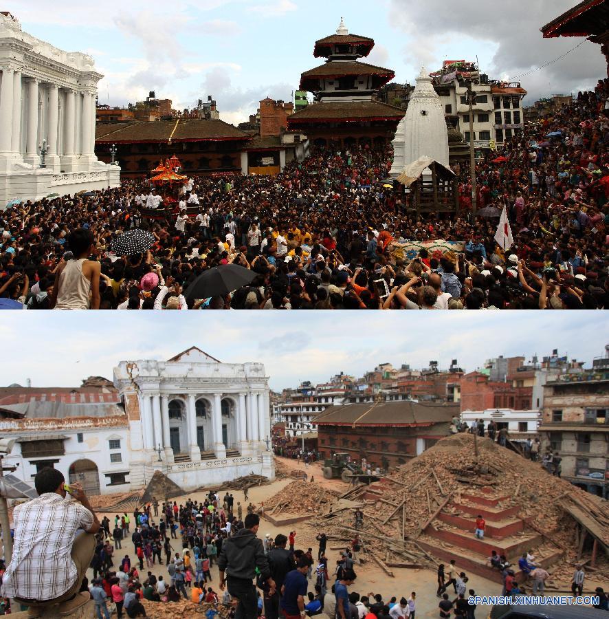 （国际）（2）尼泊尔加德满都杜巴广场被地震摧毁
