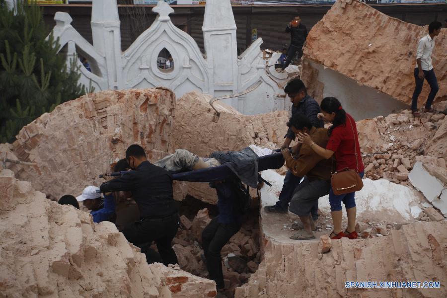 （国际）（3）尼泊尔强震死亡人数已升至688人
