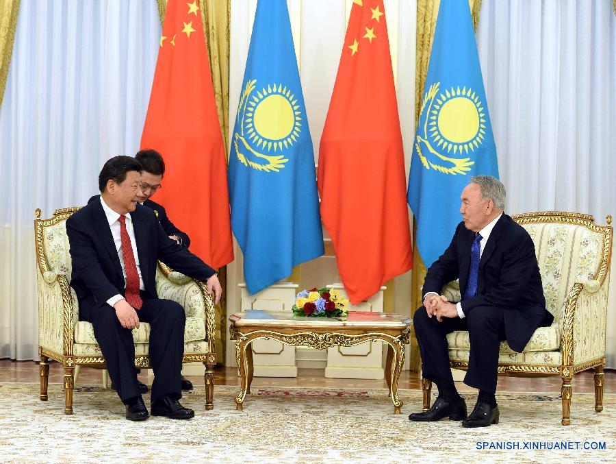 KAZAKHSTAN-ASTANA-CHINA-XI JINPING-NAZARBAYEV-TALKS 
