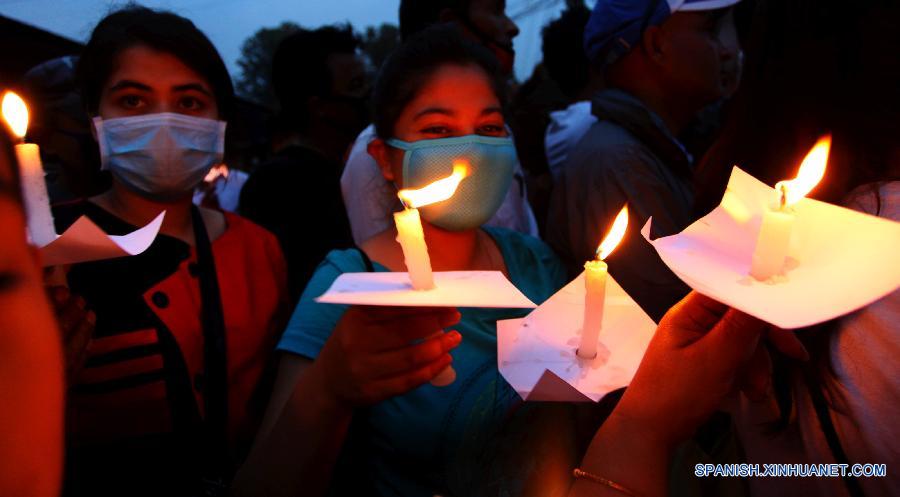 NEPAL-KATHMANDU-EARTHQUAKE-CANDLELIGHT VIGIL