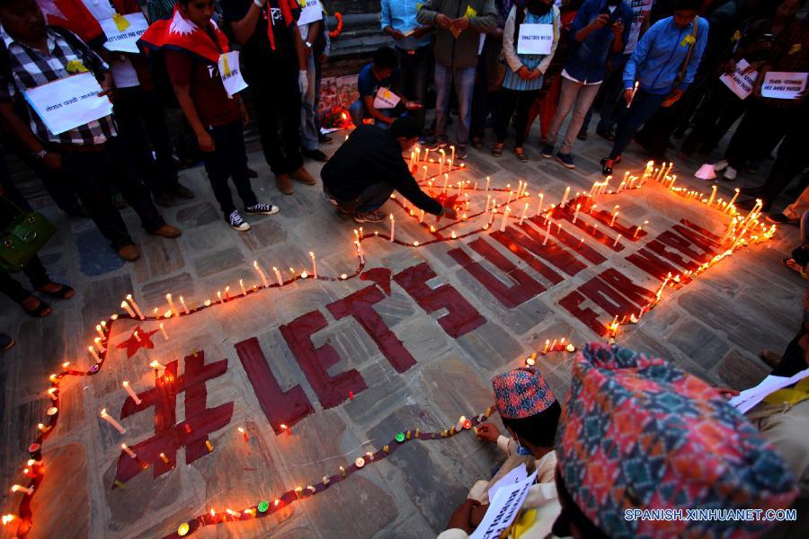 NEPAL-KATHMANDU-EARTHQUAKE-CANDLELIGHT VIGIL