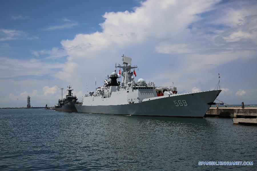 （国际）（2）中国海军玉林舰参加亚洲国际海事防务展