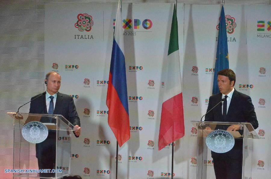 Las sanciones de la Unión Europea (UE) contra Rusia son un obstáculo para las relaciones comerciales con Italia, indicó hoy en Milán el presidente ruso Vladimir Putin después de reunirse con el primer ministro italiano Matteo Renzi.