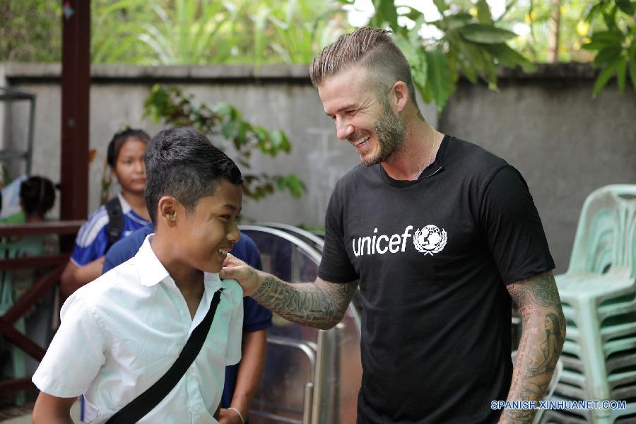 CAMBODIA-SIEM REAP-UNICEF-DAVID BECKHAM-VISIT