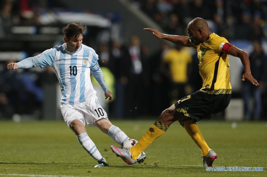 （美洲杯）（5）足球——小组赛：阿根廷胜牙买加
