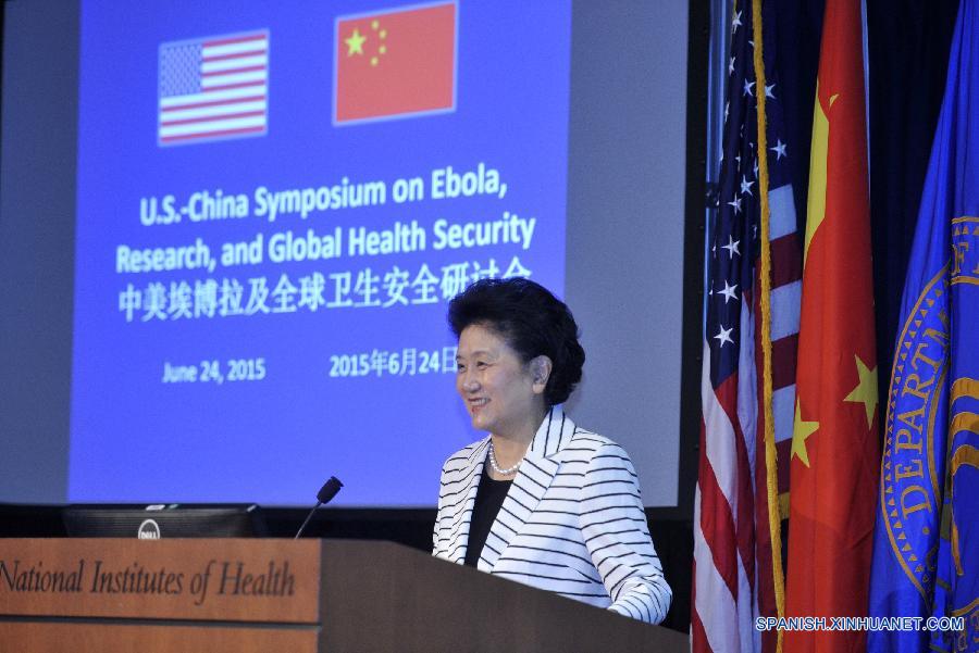 U.S.-WASHINGTON-CHINA-SYMPOSIUM-GLOBAL HEALTH-LIU YANDONG