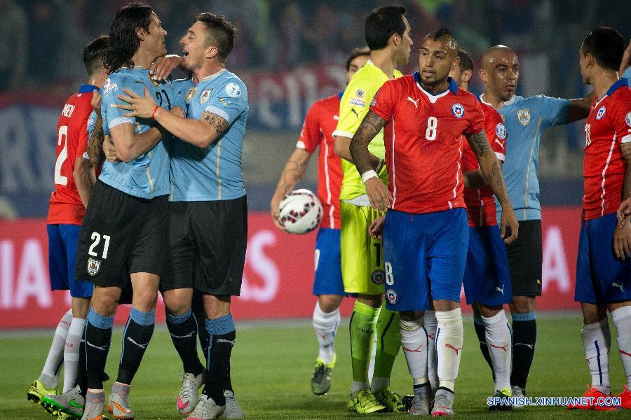 (SP)CHILE-SANTIAGO-COPA AMERICA-CHILE VS URUGUAY