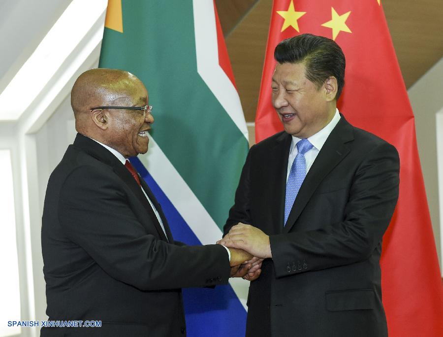 Los lazos entre China y Sudáfrica viven la mejor época de su historia, con un fuerte ímpetu en su desarrollo, dijo el jueves el presidente chino, Xi Jinping, a su homólogo sudafricano, Jacob Zuma.