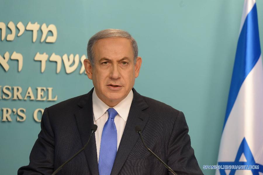 （El primer ministro de Israel, Benjamin Netanyahu, criticó el acuerdo nuclear logrado hoy entre Irán y las principales potencias mundiales y afirmó que amenaza la seguridad de Israel.
