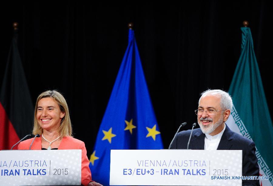 Irán y seis potencias mundiales han llegado a un acuerdo sobre el tema nuclear iraní, anunció hoy formalmente en esta capital austriaca la jefa de la política exterior de la Unión Europea (UE), Federica Mogherini.