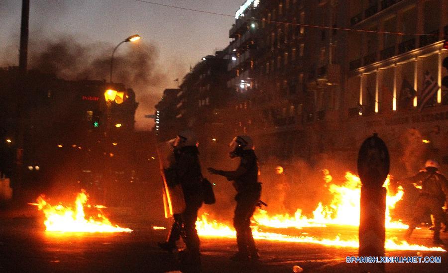 GREECE-ATHENS-ANTI-AUSTERITY PROTEST