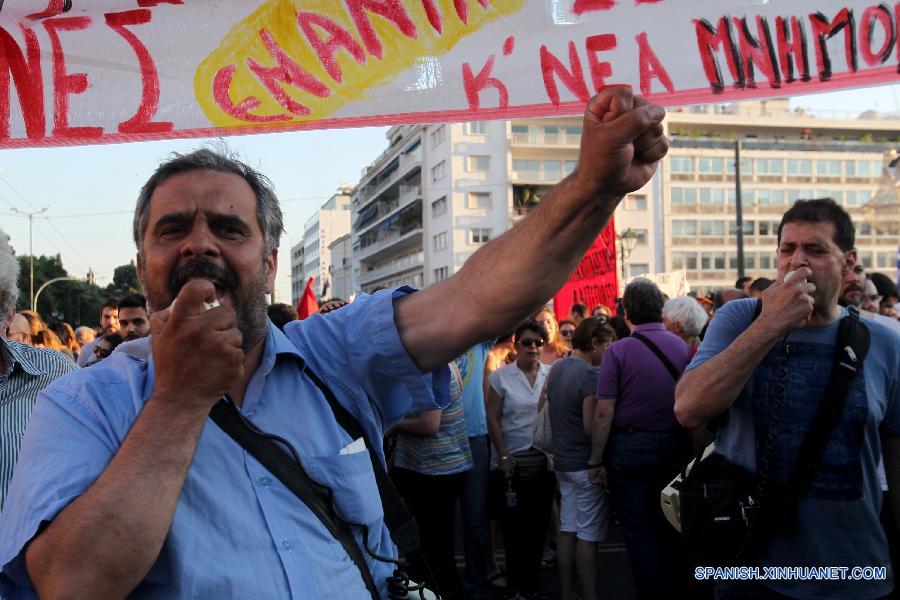 GREECE-ATHENS-ANTI-AUSTERITY PROTEST