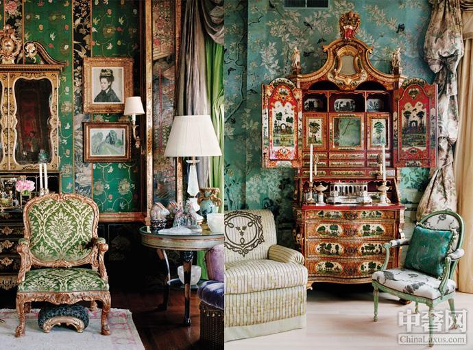 La residencia de Ann Getty refleja el estilo de vida de lujo de su dueña, que nació en una familia perteneciente e la sociedad alta. 