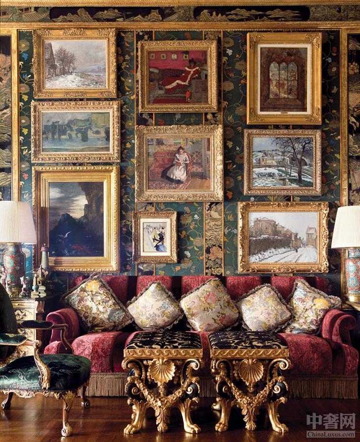 La residencia de Ann Getty refleja el estilo de vida de lujo de su dueña, que nació en una familia perteneciente e la sociedad alta. 